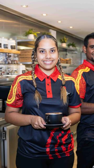 NITA trainees in Kulata Cafe at Ayers Rock Resort